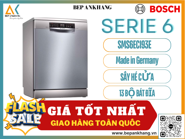 Máy rửa chén độc lập Bosch Series 6 SMS6ECI93E - Made In Germany 
